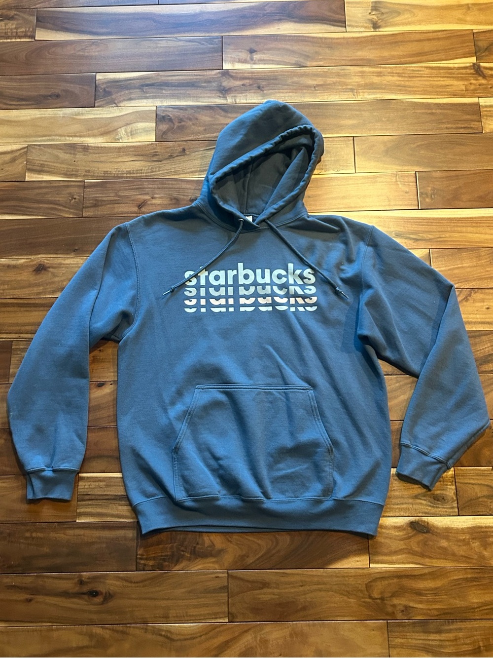Starbucks Slate Blue Pullover Hoodie